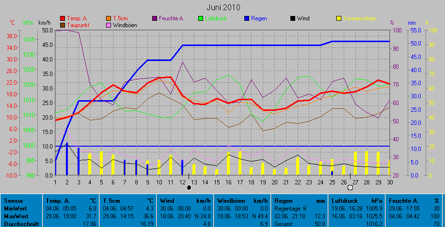 Grafik Monat Juni 2010