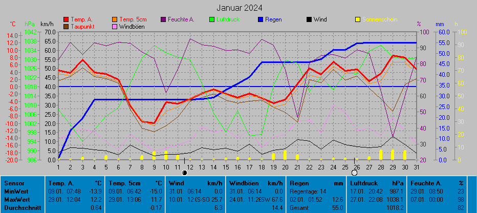 Grafik Monat Januar 2024